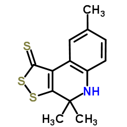 4,4,8-TRIMETHYL-4,5-DIHYDRO-1H-[1,2]DITHIOLO[3,4-C]QUINOLINE-1-THIONE structure