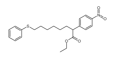 ethyl [2-(4-nitrophenyl)-8-phenylthio]octanoate Structure