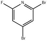 2,4-Dibromo-6-fluoropyridine Structure