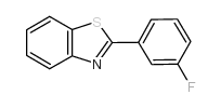2-(3-氟苯基)-1,3-苯并噻唑结构式