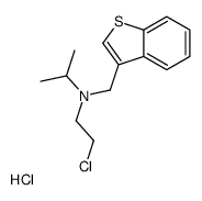 N-(1-benzothiophen-3-ylmethyl)-N-(2-chloroethyl)propan-2-amine,hydrochloride Structure