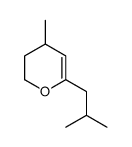 4-methyl-6-(2-methylpropyl)-3,4-dihydro-2H-pyran结构式