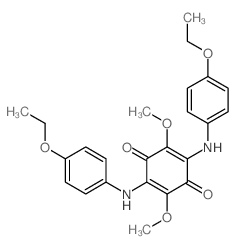 2,5-Cyclohexadiene-1,4-dione,2,5-bis[(4-ethoxyphenyl)amino]-3,6-dimethoxy- Structure