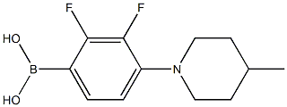 (2,3-difluoro-4-(4-Methylpiperidin-1-yl)phenyl)boronic acid Structure