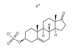 3β-sulfooxy-androst-5-en-17-one, potassium-salt结构式