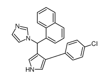 1-[[4-(4-chlorophenyl)-1H-pyrrol-3-yl]-naphthalen-1-ylmethyl]imidazole结构式