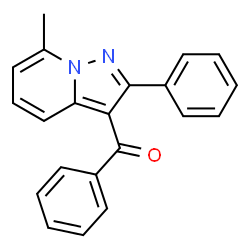 (7-Methyl-2-phenylpyrazolo[1,5-a]pyridin-3-yl)phenyl ketone结构式