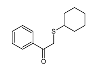 2-cyclohexylsulfanyl-1-phenylethanone结构式