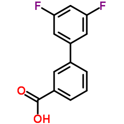 3',5'-二氟-3-联苯甲酸结构式