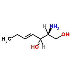 (2S,3R,4E)-2-Amino-4-heptene-1,3-diol Structure