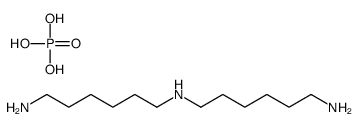 N'-(6-aminohexyl)hexane-1,6-diamine,phosphoric acid结构式