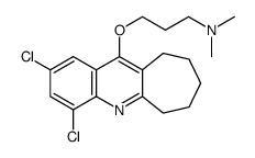 2,4-Dichloro-11-[3-(dimethylamino)propoxy]-7,8,9,10-tetrahydro-6H-cyclohepta[b]quinoline结构式