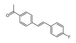 1-[4-[2-(4-fluorophenyl)ethenyl]phenyl]ethanone Structure