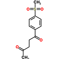 1-[4-(Methylsulfonyl)phenyl]-1,4-pentanedione结构式