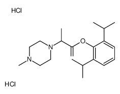 [2,6-di(propan-2-yl)phenyl] 2-(4-methylpiperazin-1-yl)propanoate,dihydrochloride结构式