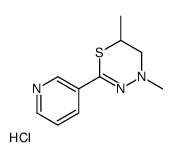 4,6-dimethyl-2-pyridin-3-yl-5,6-dihydro-1,3,4-thiadiazine,hydrochloride Structure