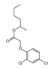hexan-2-yl 2-(2,4-dichlorophenoxy)acetate结构式