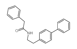 2-phenyl-N-[2-(4-phenylphenyl)ethyl]acetamide结构式