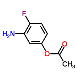 3-Amino-4-fluorophenyl acetate Structure