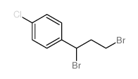 1-Chloro-4-(1,3-dibromopropyl)benzene Structure