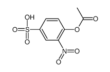 4-acetyloxy-3-nitrobenzenesulfonic acid结构式