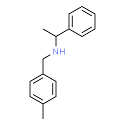 N-(4-methylbenzyl)-N-(1-phenylethyl)amine structure