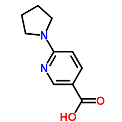 6-Pyrrolidin-1-yl-nicotinic acid structure