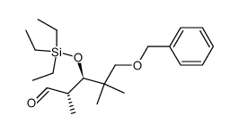 (2S,3R)-5-(benzyloxy)-2,4,4-trimethyl-3-((triethylsilyl)oxy)pentanal结构式