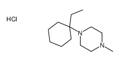 1-(1-ethylcyclohexyl)-4-methylpiperazine,hydrochloride结构式