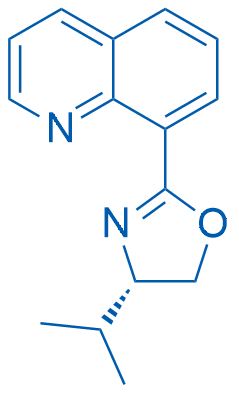 (S)-4-异丙基-2-(喹啉-8-基)-4,5-二氢恶唑图片