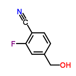2-氟-4-(羟甲基)苄甲腈结构式