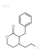 3-benzyl-4-(2-chloroethyl)morpholin-2-one结构式