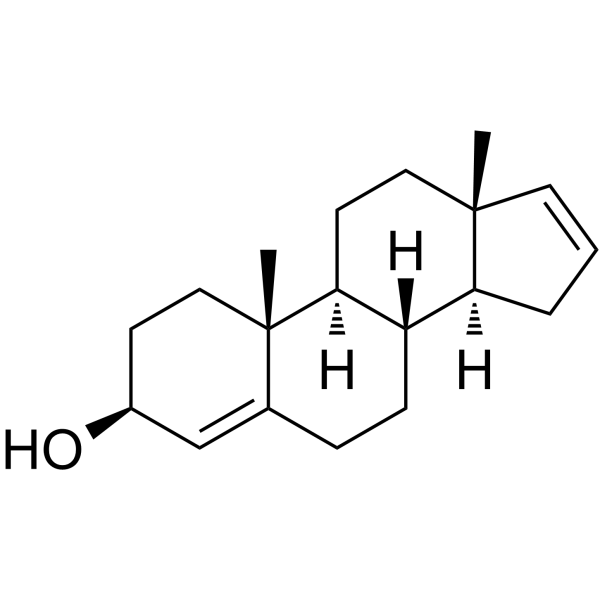 4,16-雄二烯-3β-醇结构式