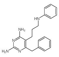 2,4-Pyrimidinediamine,5-[3-(phenylamino)propyl]-6-(phenylmethyl)- Structure