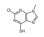 2-chloro-9-methyl-3H-purine-6-thione Structure