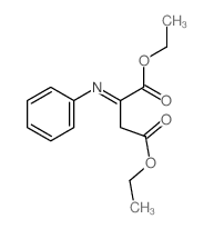 Butanedioic acid,2-(phenylimino)-, 1,4-diethyl ester structure