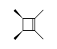 (3S,4R)-1,2,3,4-Tetramethyl-1-cyclobutene结构式