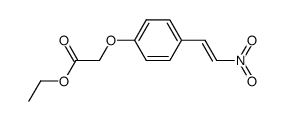 [4-(2-NITRO-VINYL)-PHENOXY]-ACETIC ACID ETHYL ESTER structure