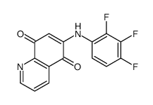 6-(2,3,4-trifluoroanilino)quinoline-5,8-dione结构式