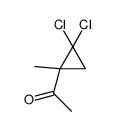 1-Acetyl-2,2-dichloro-1-methylcyclopropane结构式