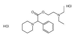 2-(diethylamino)ethyl 2-phenyl-2-piperidin-1-ylacetate,dihydrochloride Structure
