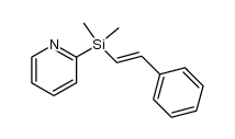 (E)-β-dimethyl(2-pyridyl)silyl-styrene Structure