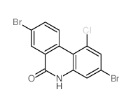 6(5H)-Phenanthridinone,3,8-dibromo-1-chloro- picture