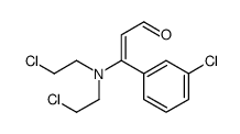 2-Propen-1-one, 3-(bis(2-chloroethyl)amino)-3-(3-chlorophenyl)- Structure
