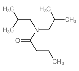 Butanamide,N,N-bis(2-methylpropyl)-结构式