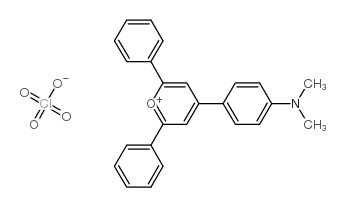 4-(p-dimethylaminophenyl)-2,6-diphenylpyrylium perchlorate Structure
