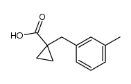 1-[(3-METHYLPHENYL)METHYL]-CYCLOPROPANECARBOXYLIC ACID结构式