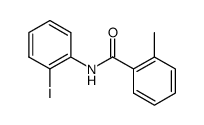 N-(2-iodophenyl)-2-methylbenzamide结构式