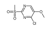 4-chloro-5-methoxy-2-methylsulfonylpyrimidine Structure
