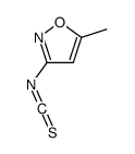 5-甲基-3-异噁唑基异硫氰酸结构式